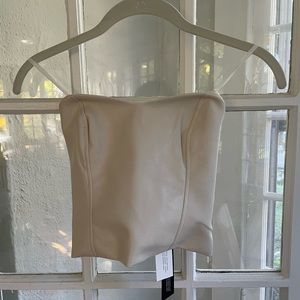 Aritzia Cindy Bustier vegan leather